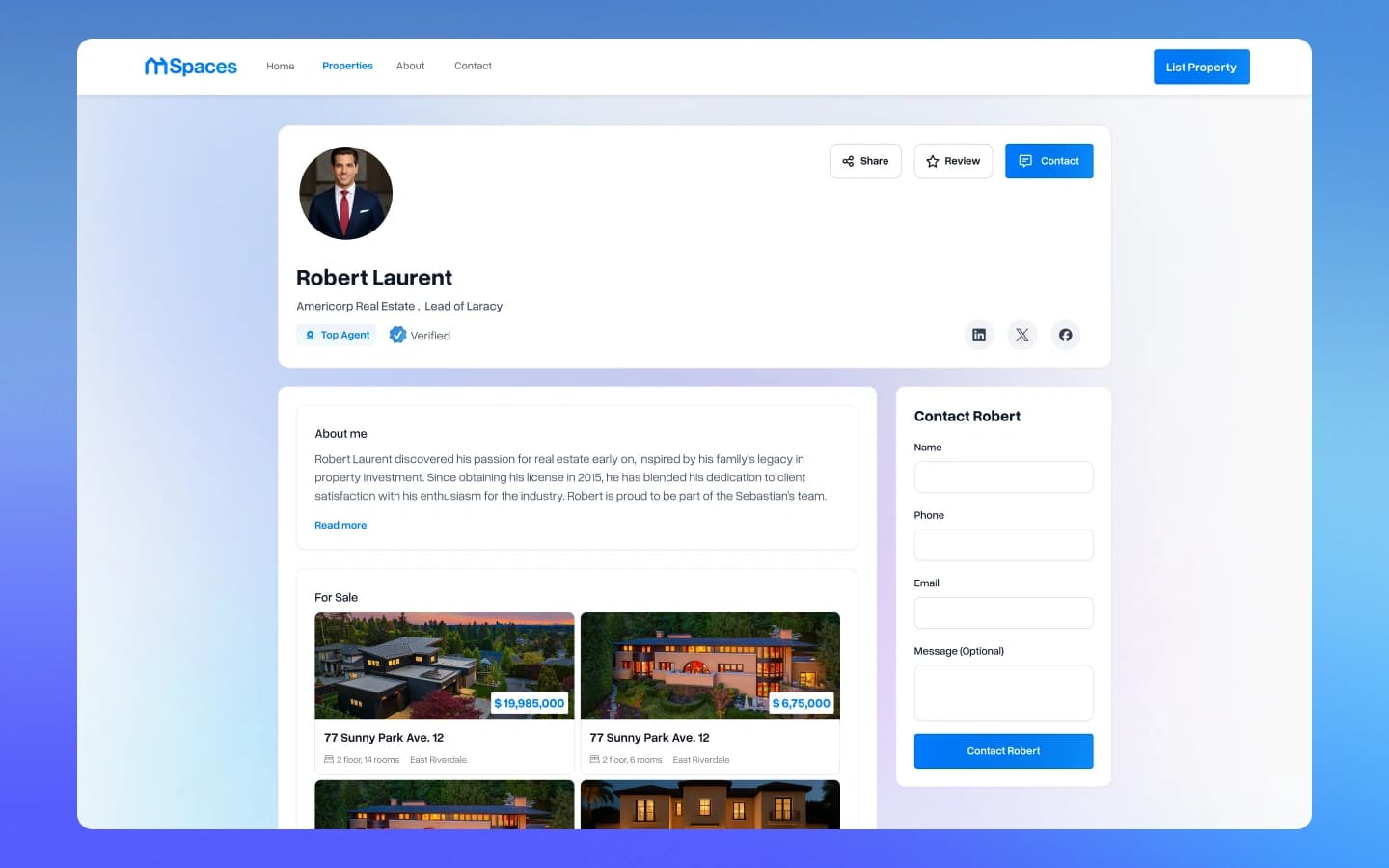 Homespaces screen 3