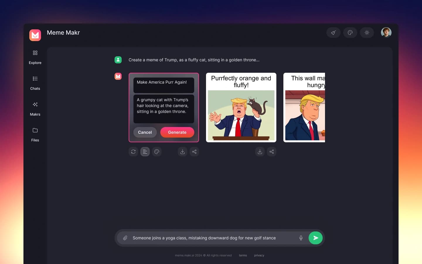 MemeMakr screen 2
